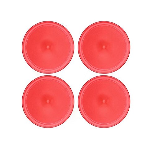 Hisight Air hockey table Pushers + ball piece accessories (batting 2 + velvet 2 + ball 4 pieces),Home Standard Slider Pusher Goalies for Game Tables, Equipment, Accessories - Thumbnail 7