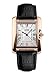 MaDong Women's Luxury Square Rose Gold Case Quartz Waterproof Leather Watch MDWH4