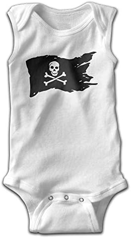 Yuanxian The Pirate Flag Unisex Newborn Baby Sleeveless Jumpsuit Romper Toddler Outfits