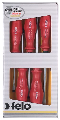 Felo 07157 31720 Slotted and Phillips Screwdrivers, Set of 5