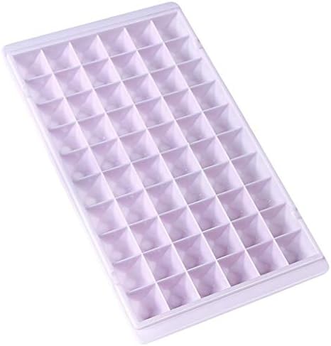Riverdalin Mini 60 Square Silicone Ice Cube Tray Birthday Party Ice Grid Mold for Chilled Drinks Whiskey Cocktail