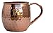 Whalehead Moscow Mule Copper Mugs - 100% Pure, Heavy Gauge, Solid Copper Mugs (1/2 lbs each) - Handcrafted, Stylish & Authentic Copper Moscow Mule Mugs with Hammered Finish - Set of 2, 16 Oz Volume