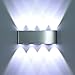 DaSinKo Modern 8W LED Up Down Wall Sconce Lighting Spotlight Aluminum Fixture Decorative Lights Lamp for Theater Studio Store Home Shop Hall Porch Bedroom Bathroom AC85-265V,Daylight White