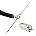VERY100 Appearing Cane Metal Silver Magic Tricks Gimmick Close up Illusion Silk to Wand