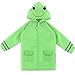 PVC-Free Kids Rain Coat Boys or Girls (Ages 7-12) With Zipper Fun Raincoat