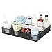 DESIGNA Desk Drawer Organizer Tray, Metal Mesh Pencil Organizer for Desk Drawer, Home Office and School, Black