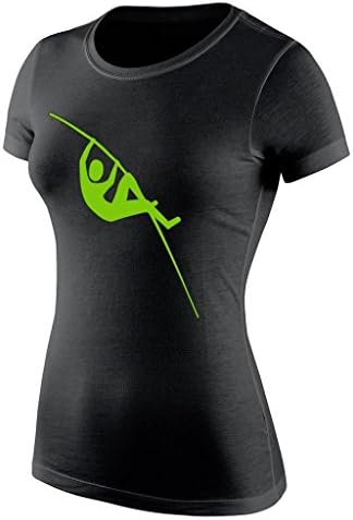AnneMello Shirts For Women Pole Vaulting Black Medium