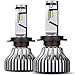 AUXITO H7 LED Bulbs Beam Adjustable Fan-less 9000 Lumens 6000K Xenon White All-in-One Conversion Kit
