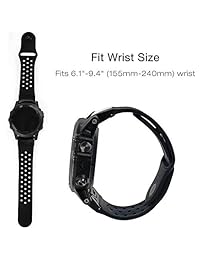 Correa de reloj Fenix 5X 5X Plus, YOOSIDE de 1.024 in de acero inoxidable con suave correa de silicona impermeable para Garmin Fenix 3 3 HR Fenix 5X 5X Plus Quatix3 D2 Delta PX Mk1