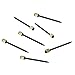XPURC 25-Pack 30lbs Drywall Art Hanging Hooks->Plaster Picture Frame Hangers->Black Nails with Brass Head