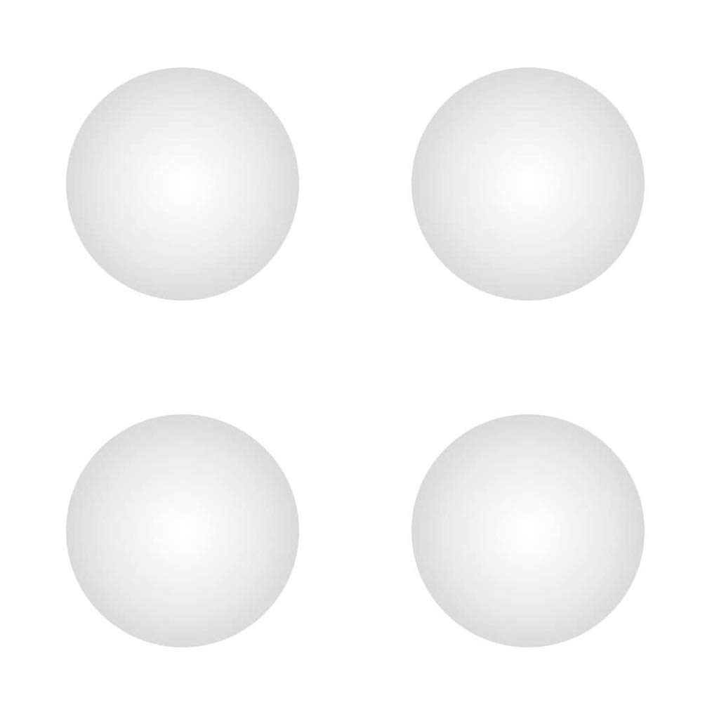 UESWILL 4 Pcs Replacement Bottom Case White Rubber Feet Foot for UESWILL Compatible with Macbook Pro/MacBook Air Case