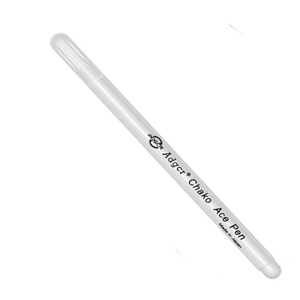 TopHomer Water Erasable Pen Vanishing Ink Fabric Marker Pen Water Soluble Pen Cross Stitch Embroidery Fabric Faded Marking Chalk Pen for Tailor's Quilting Dressmaker DIY Sewing Tools (1pcs White)