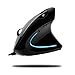 ADESSO Wired Vertical Ergonomic Illuminated Optical 6-Button USB Mouse - Right Hand Orientation, Black