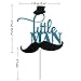 JCKEL Shxstore Little Man Cake Topper Mini Mustache Hat Bowtie Cupcake Picks for Baby Shower Birthday Party Decorations Supplies, 31 Counts