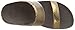FitFlop Women's Lulu Metallic Snake Slide, Bronze, 8 M US