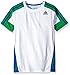 adidas Big Boys' Performance Short Sleeve Tee, White/Green, Medium/10-12