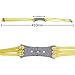 Outdoor Hunting Slingshot Rubber Bands Anti-slip Leather Bands Tube Elastica Replacement Kits Slingshot Accessories For Stainless Adjustable Adult Hunting Slingshot Kit (2 Picks) - Yellow