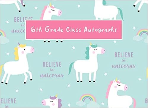 graduation autograph unicorn