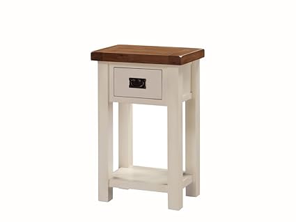 Alba Painted Oak Telephone Table Painted Oak Small Console Table
