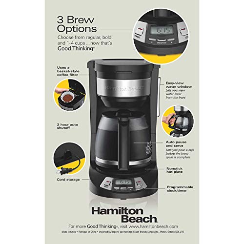 Hamilton Beach 12 Cup Programmable Coffee Maker 52580270 46290 Pricepulse