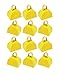 Metal School Cowbells - Set of 12 Yellow Metal Cowbell Noisemakers (Yellow Cowbells)…