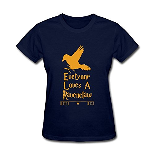 ZhiBo Everyone Loves A Ravenclaw Witty and Wise Customs T-shirt for Women Royal Blue Small