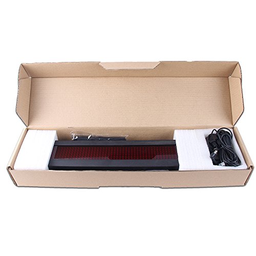 High Resolution LED Programmable Scrolling Moving Message Display Board with Remote Control and Password Protection Led Car Rear Window Sign Board Led Banner (17x4 inches) - Thumbnail 5