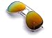 Stylle Aviator Sunglasses, Gold Frame With Red Lenses, 100% UV Protection