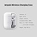 NeotrixQI A5-W Wireless Charging Case Protective Cover Compatible for Apple AirPods Case and Any Qi Wireless Charger - White, 1-Pack