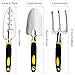 ZOUTOG Garden Tool Set, 4 Pack Gardening Gifts Including Trowel, Cultivator Hand Rake, Transplant Trowel, Gardening Gloves – for Weeding, Loosening Soil, Digging, Transplanting and Morethumb 2