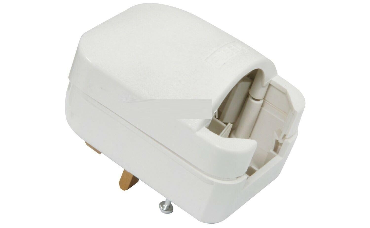 iSeventy9 White Grounded Schuko European Two Pin to UK Three Pin Converter Mains Plug 13A