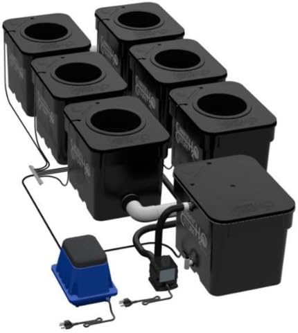 Under Current UC6 - 6 Site - 8 in. Net Pots - 8 Gallon Grow Modules - 18 ib. Between Pots - 75 Watts - 120 Volts - CCH2O UC6