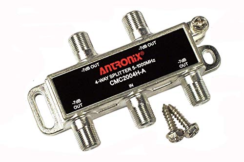 Splitter, Broadband RF 4 output MoCA capable 5-1002MHZ by Antronix