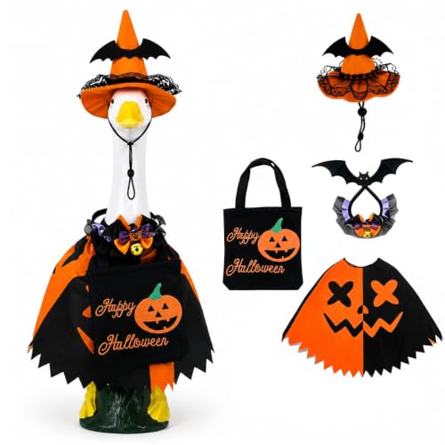 Shilkare Halloween Porch Goose Outfits for 23 Inch Geese Statue,Lawn Porch Goose Clothes for Halloween Outdoor Garden Patio Yard Lawn Decor at Amazon