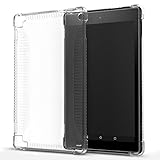 MoKo Case for All-New Amazon Fire HD 8 (2016 6th Generation) - Soft TPU Skin Transparent Flexible Back Clear Grip Slim Cover for Fire HD 8 Tablet (6th Gen, 2016 release Only), Crystal Clear