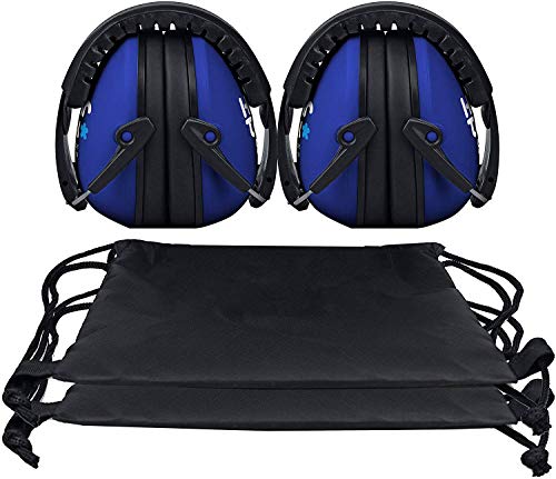 HEARTEK Kids Earmuffs Hearing Protection with Travel Bag- Junior Ear Defenders for Children, Padded Baby Ear Protection, Infants, Small Adults, Women - Adjustable Protectors Noise Reduction Ear Muffs