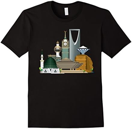 Men's Saudi Arabia Tourist T-Shirt Small Black