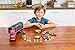 JOYIN Transport Car Carrier Toy Truck Includes 12 Die-cast Toy Cars, 10 Accessories; Truck Carrier Fits 12 Toy Car Slots, Great Car Toys for Kids Present