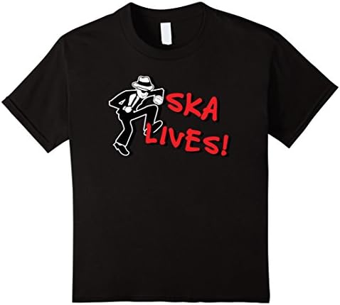 Kids Ska Lives! Ska Music T-Shirt 4 Black