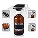 Olilia 8oz Amber Glass Spray Bottles 2 Pack, with Mist and Stream Settings Sprayer Top, Chalkboard Labels