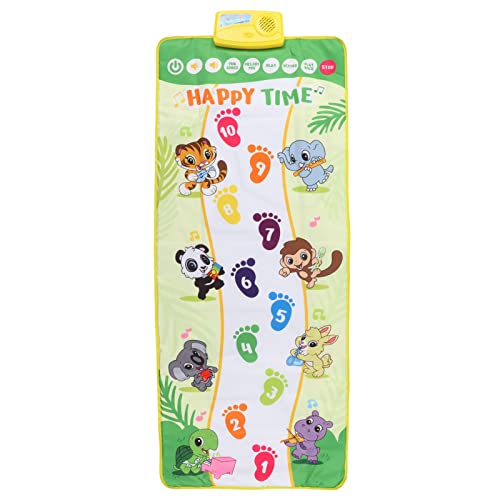 Musical Piano Mat for Kids Interactive Dance Play Blanket Educational Music Toy for Children Portable Soft Nonslip ABS Polyester Fiber 116x49cm