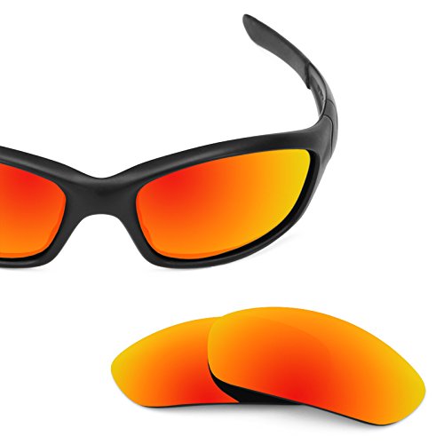 Revant Polarized Replacement Lenses for Oakley Straight Jacket (2007)Fire Red MirrorShield