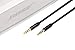 Rekabel Stereo Audio Cable/Auxiliary Audio Cable, 3.5mm,Male to Male, 4-Conductor, 3.3ft/1m, for Smartphone, Headset, PC, Laptop, Microphone (Black)