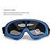 FREEHAWK® Protective BMX Eyewear Goggles with Adjustable Strap for Hunting Riding BMX Cycling Motorcycling Climbing and Shooting (Blue, Grey)