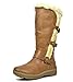 DREAM PAIRS Women's Winter Fully Fur Lined Zipper Closure Snow Knee High Boots