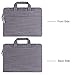 MOSISO Denim Fabric Shoulder Bag Compatible 15-15.6 Inch Laptop, Pure Gray