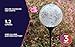 Moonrays 91251 LED Solar Path Lights In Glass Ball Design With Color Changing Feature, Weatherproof, 100,000 Hours of Use, Energy Saving, Solar Powered, Durable Crystal Glass, 3-pc Pack