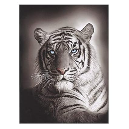 Surfbiscus Drap De Plage Geant Tigre Noir Et Blanc 150x200cm