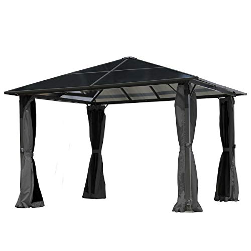 BRAST Alu Pavillon Summerdream | viele Modelle & Farben | Größen 3x3m 3x4m | Moskitonetz + LED | TÜV geprüft… – Bild 7