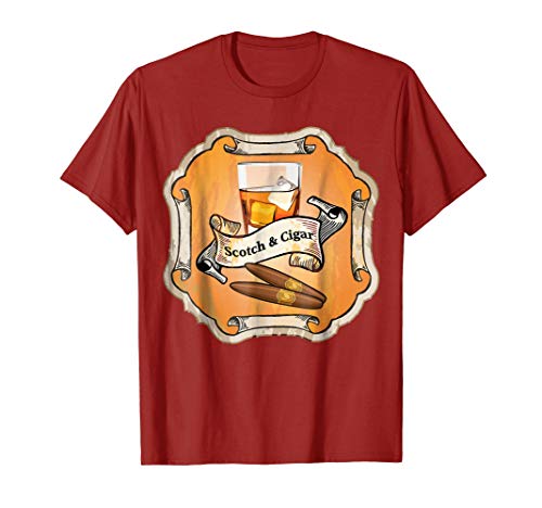Scotch Whisky Drinker & Cigar Smoker Shirt | Funny Pub Tee